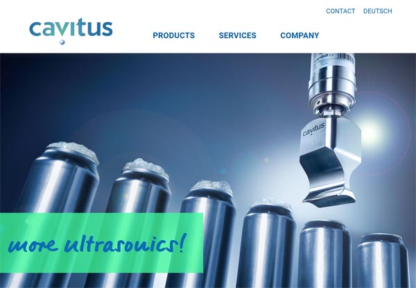 Webseite Cavitus